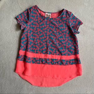 🎀Kiddo by Katie floral sheath blouse